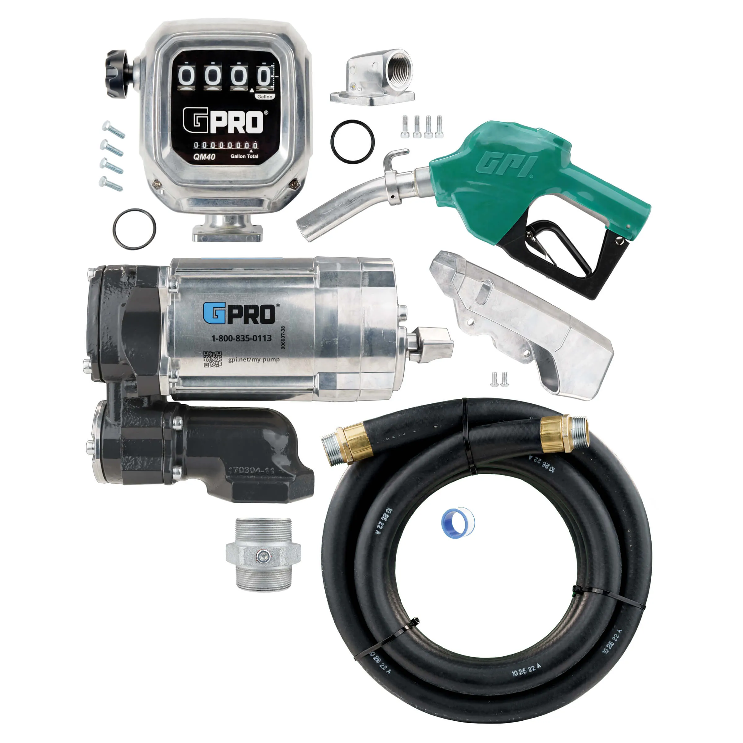 171050-06 V20-115AD QM40-G8N PUMP, METER, HOSE, DS NZ, ADAPTER