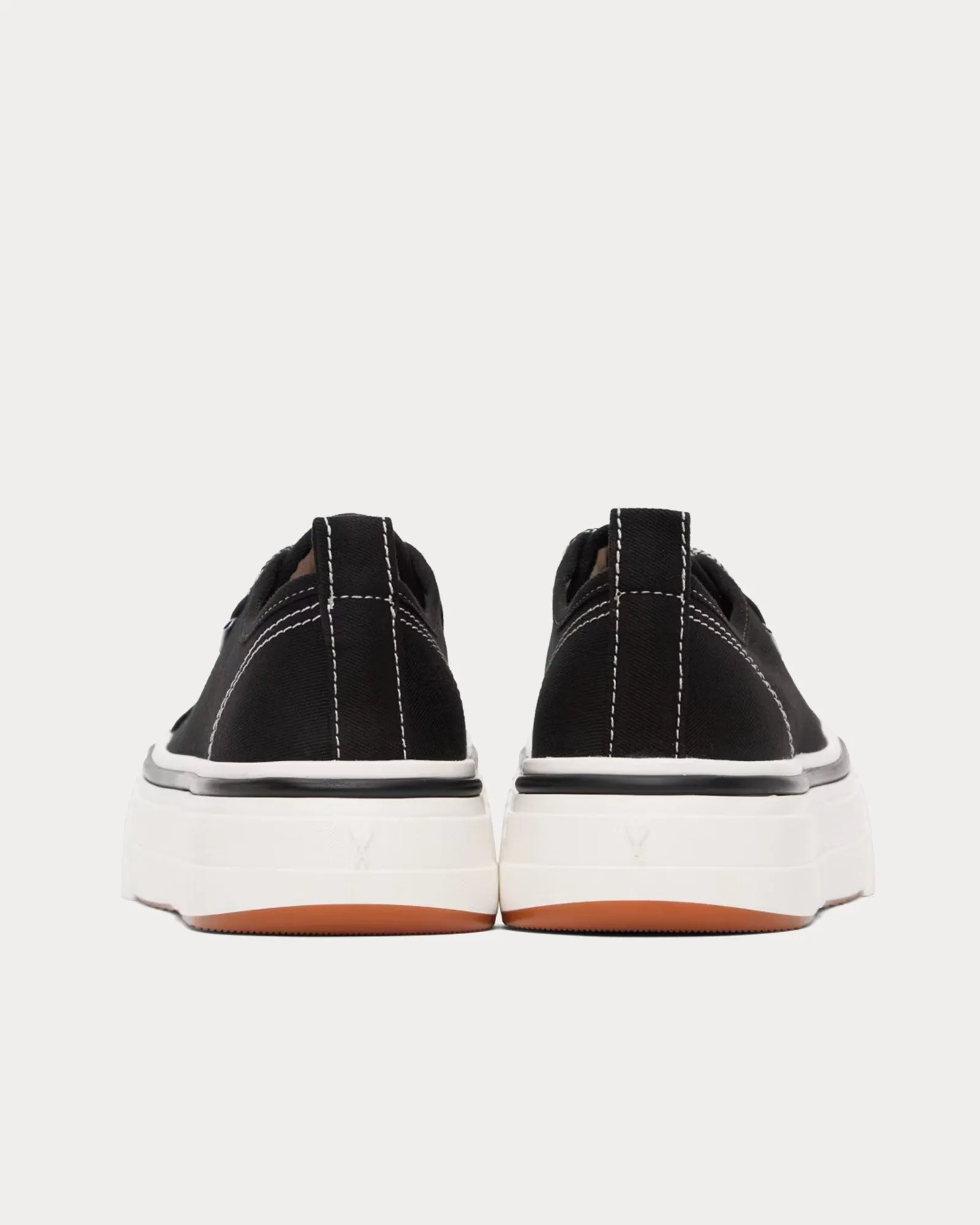 1980 Canvas Black / White Low Top Sneakers