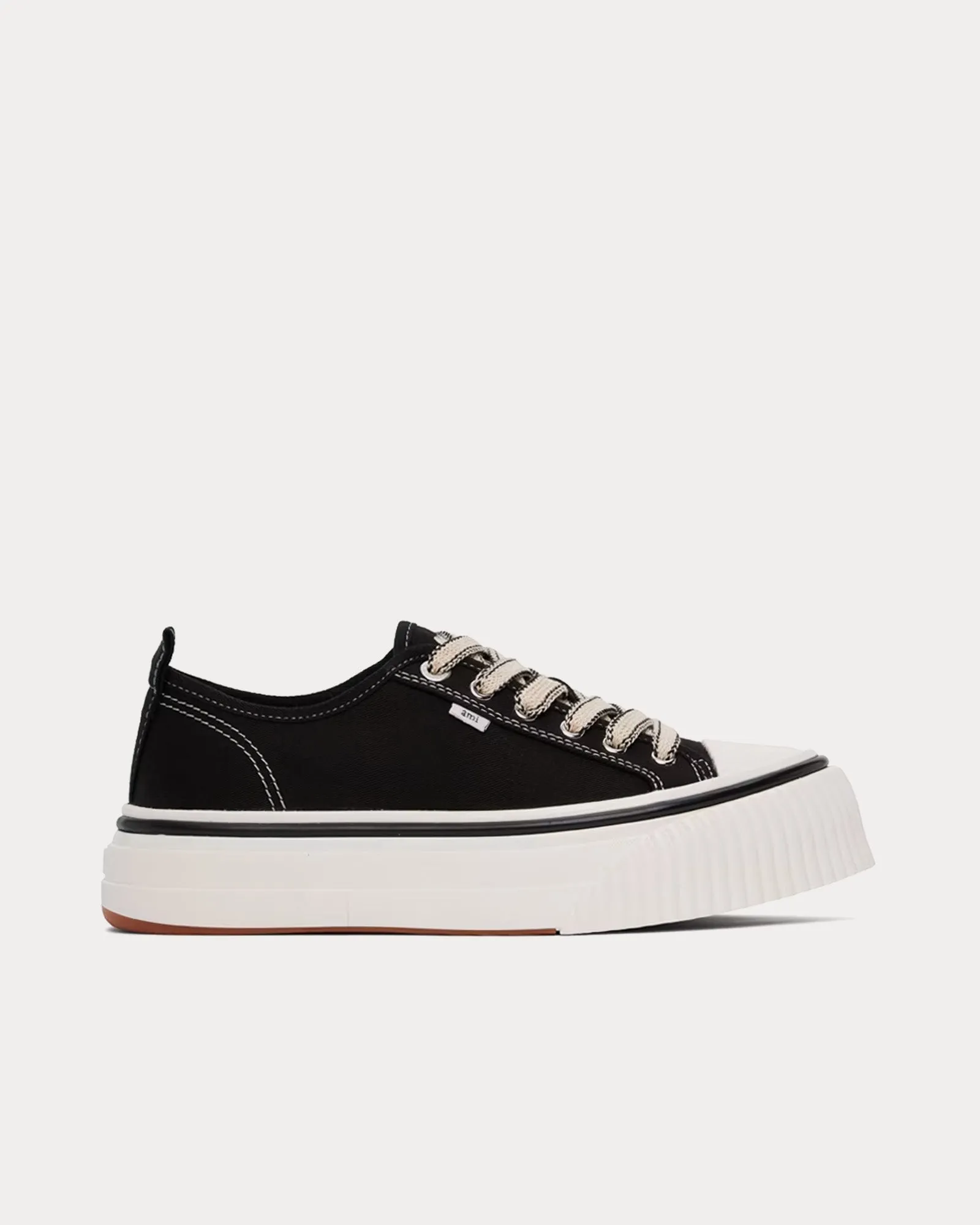 1980 Canvas Black / White Low Top Sneakers