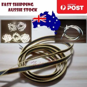 2pcs 100cm YELLOW Shoelaces GREY PART GLOWS VERY BRIGHT WHITE Fluorescent