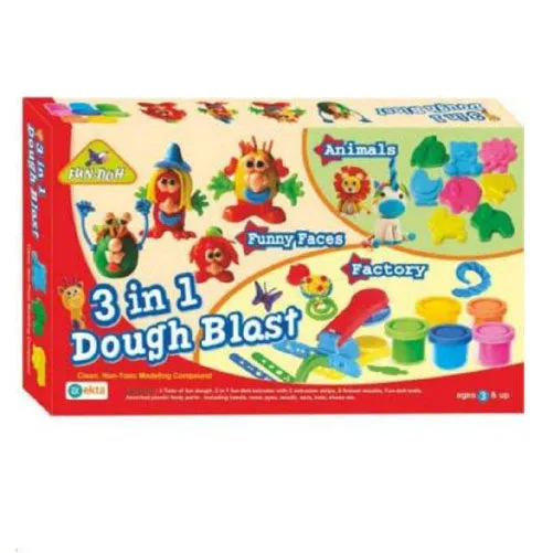 3 In 1 Dough Blast Educatioal Board Games For Kids