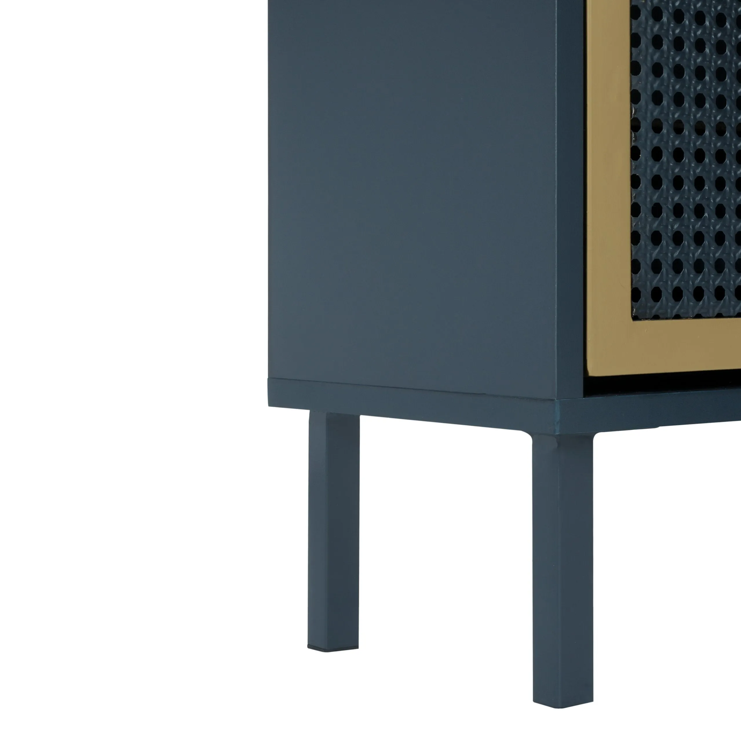 3 Metal Door Shoe Rack – Modern Freestanding Storage Cabinet with Double Shelves For Entryway Elegance