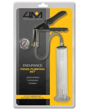 4m Training Gear Endurance 2" X 9" Penis Pumping Set