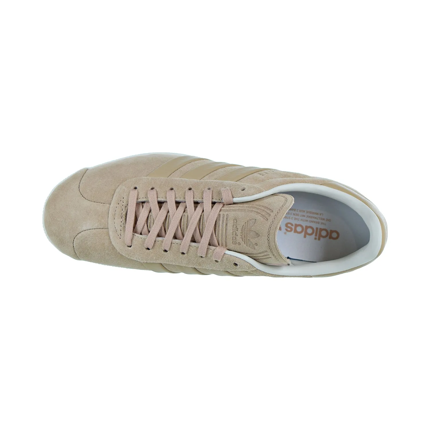 Adidas Gazelle Stitch-And-Turn Men's Shoes Pale Nude/Pale Nude/Off White
