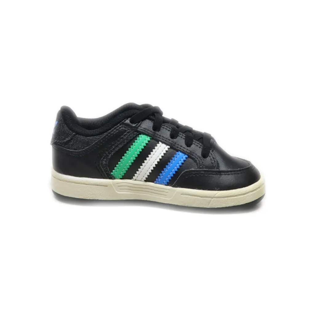 Adidas Varial Low Sport Shoes Leather Black Colour For Kids