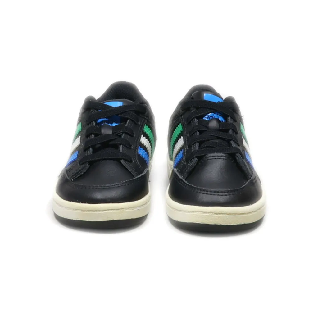 Adidas Varial Low Sport Shoes Leather Black Colour For Kids