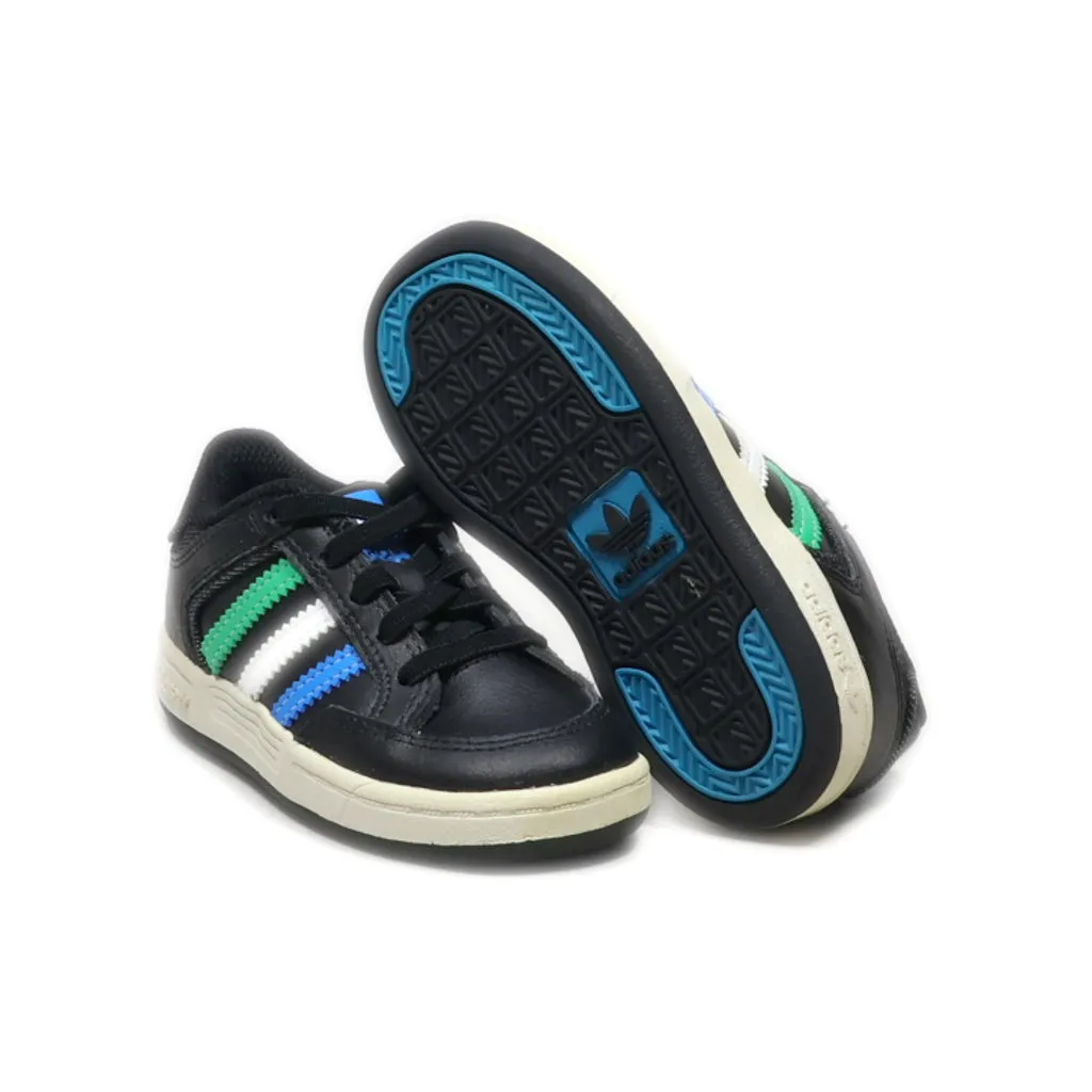 Adidas Varial Low Sport Shoes Leather Black Colour For Kids