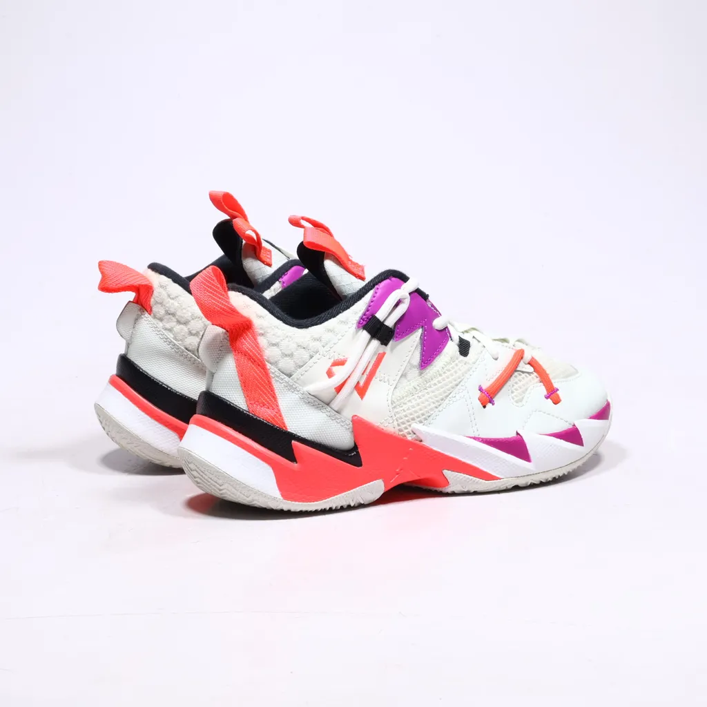 Air Jordan Why Not Zero.3 Sport Shoes Fabric White Color For Kids