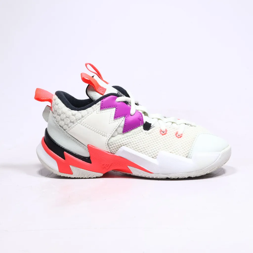 Air Jordan Why Not Zero.3 Sport Shoes Fabric White Color For Kids