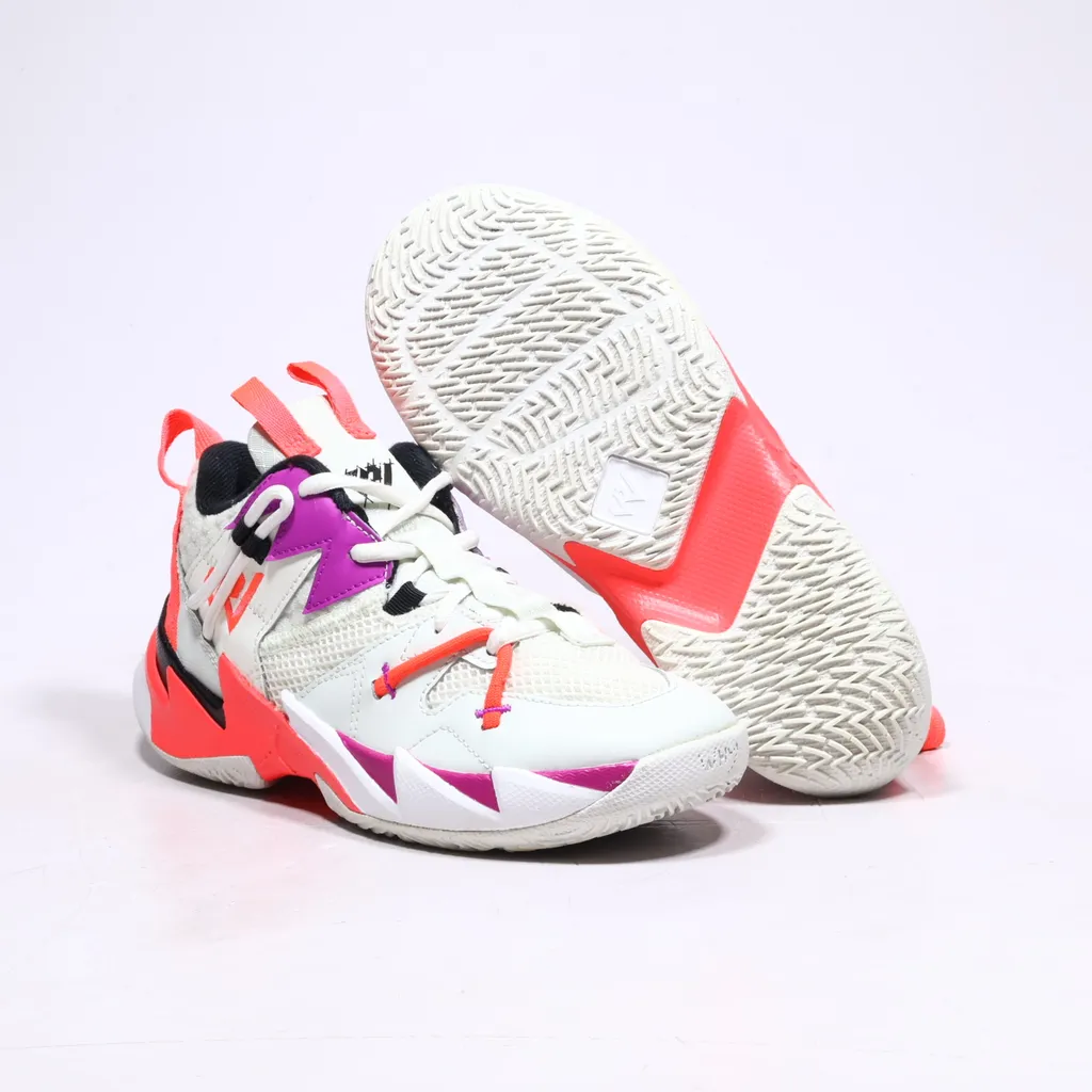 Air Jordan Why Not Zero.3 Sport Shoes Fabric White Color For Kids