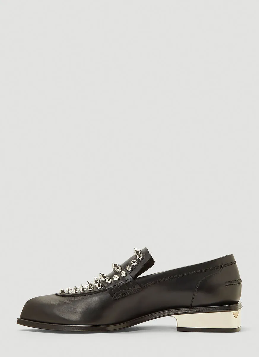 Alexander McQueen Studded Penny Loafers