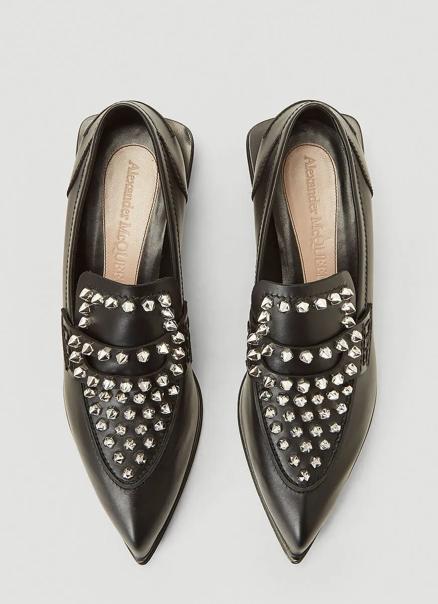 Alexander McQueen Studded Penny Loafers