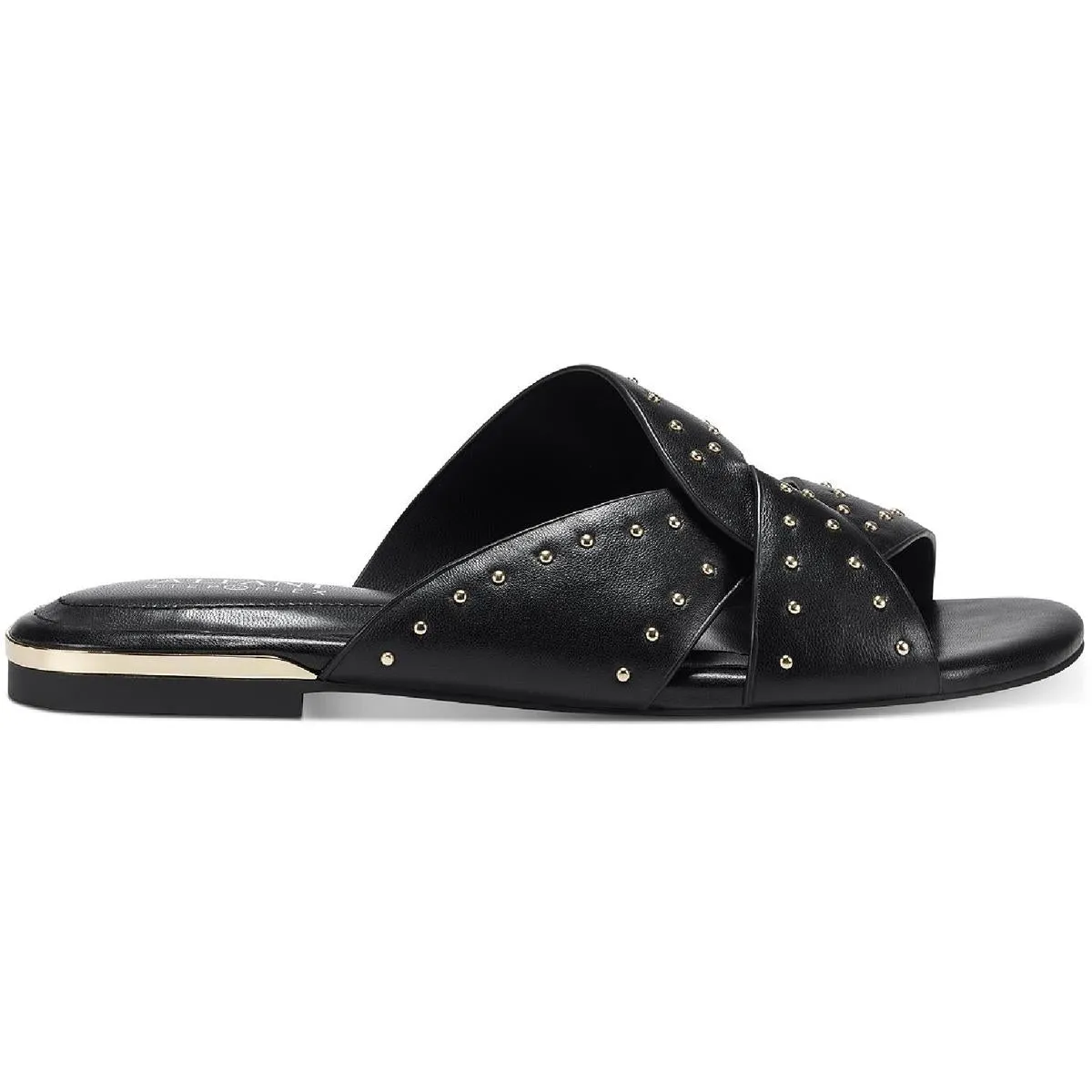 Alfani Womens Leather Studded Flip-Flops