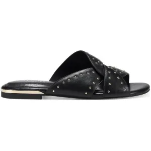 Alfani Womens Leather Studded Flip-Flops