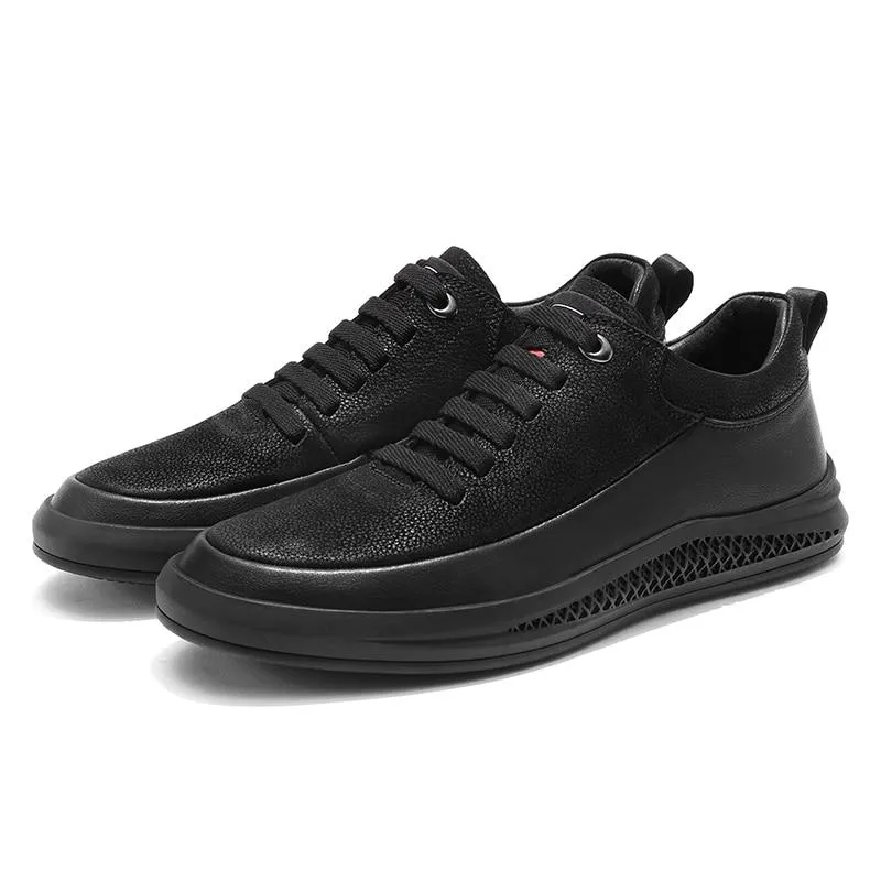 Angelo Ricci™ Air Style Breathable Leather Sport Sneakers