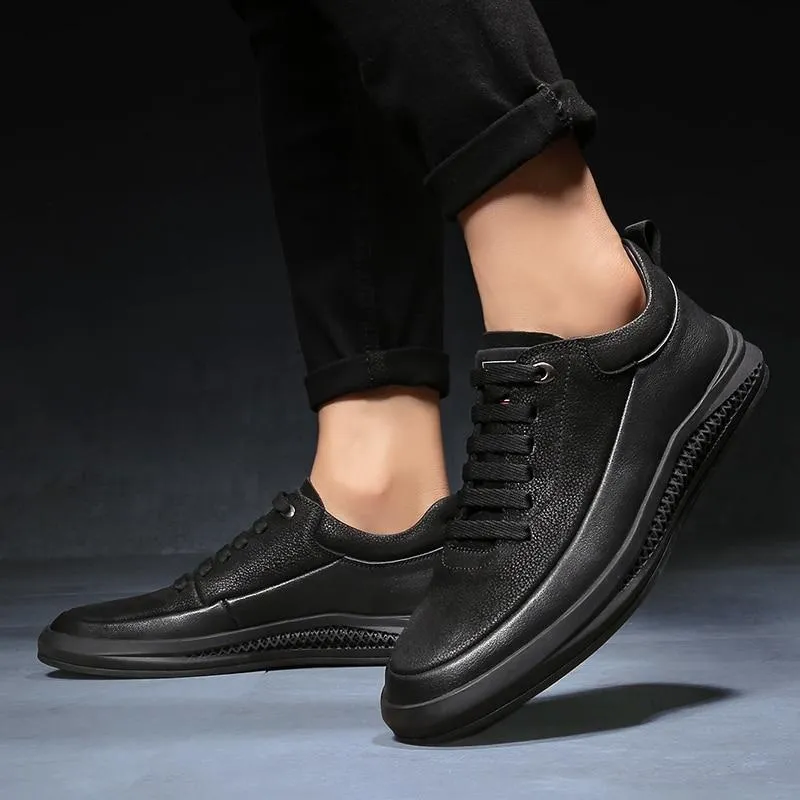 Angelo Ricci™ Air Style Breathable Leather Sport Sneakers