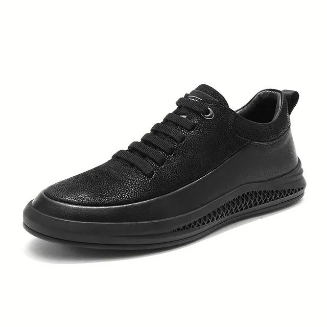 Angelo Ricci™ Air Style Breathable Leather Sport Sneakers