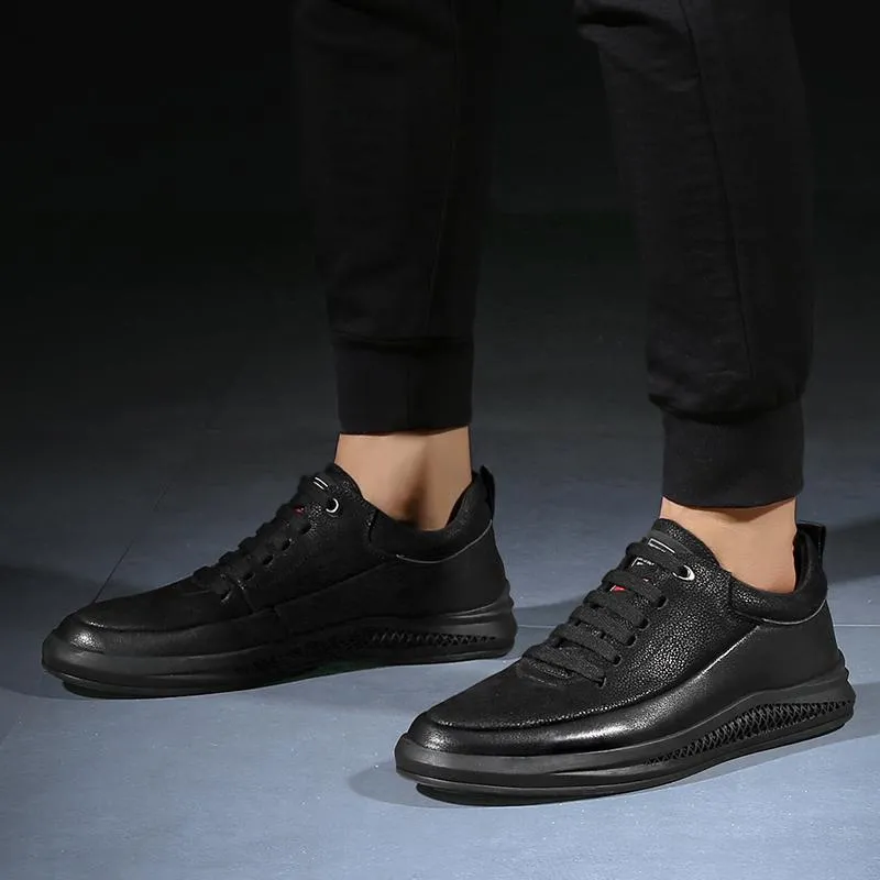 Angelo Ricci™ Air Style Breathable Leather Sport Sneakers