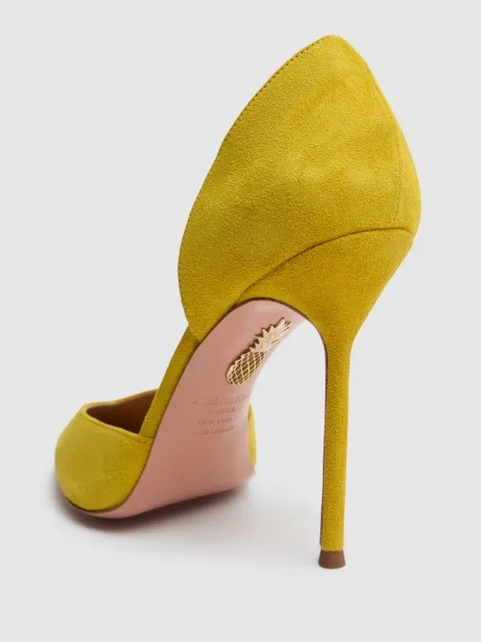 Aquazzura   105mm Uptown suede pumps 