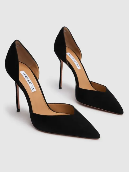 Aquazzura   105mm Uptown suede pumps 