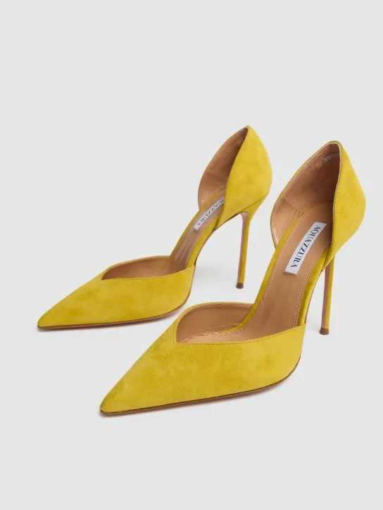 Aquazzura   105mm Uptown suede pumps 