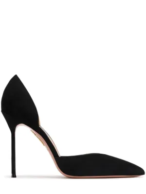 Aquazzura   105mm Uptown suede pumps 