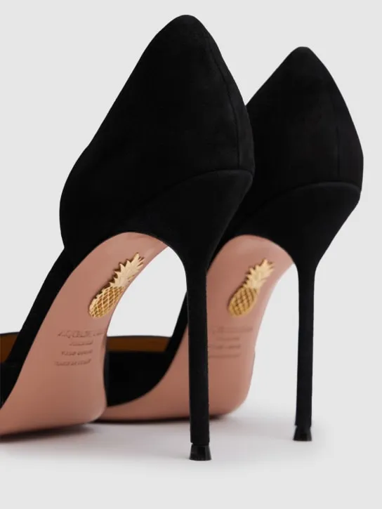 Aquazzura   105mm Uptown suede pumps 