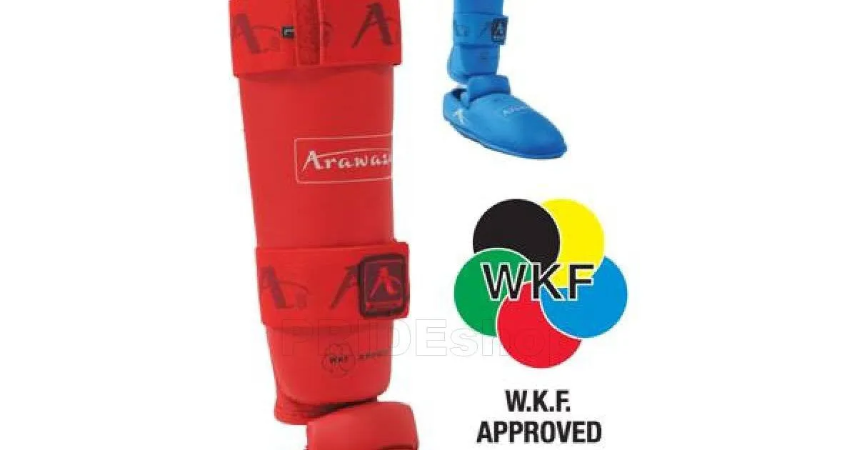 Arawaza WKF Approved Shin pad & Removable instep pad
