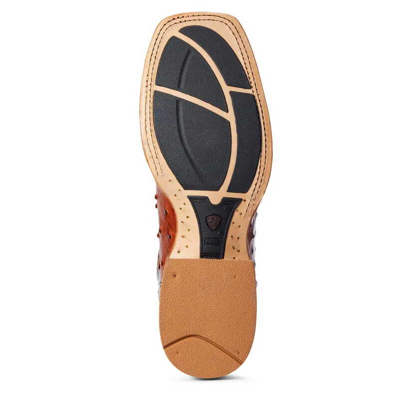 Ariat Gallup Brandy Full Quill Ostrich Boot