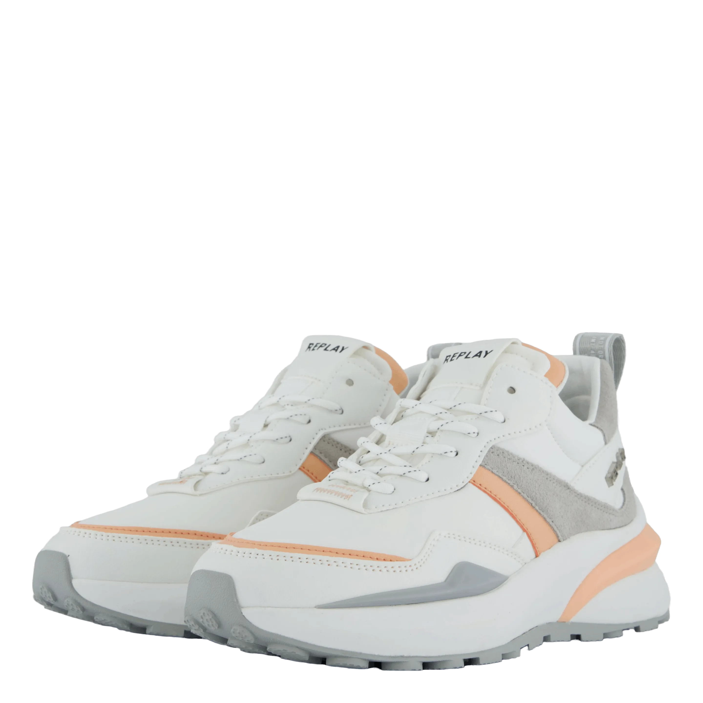 Athena Run White Orange