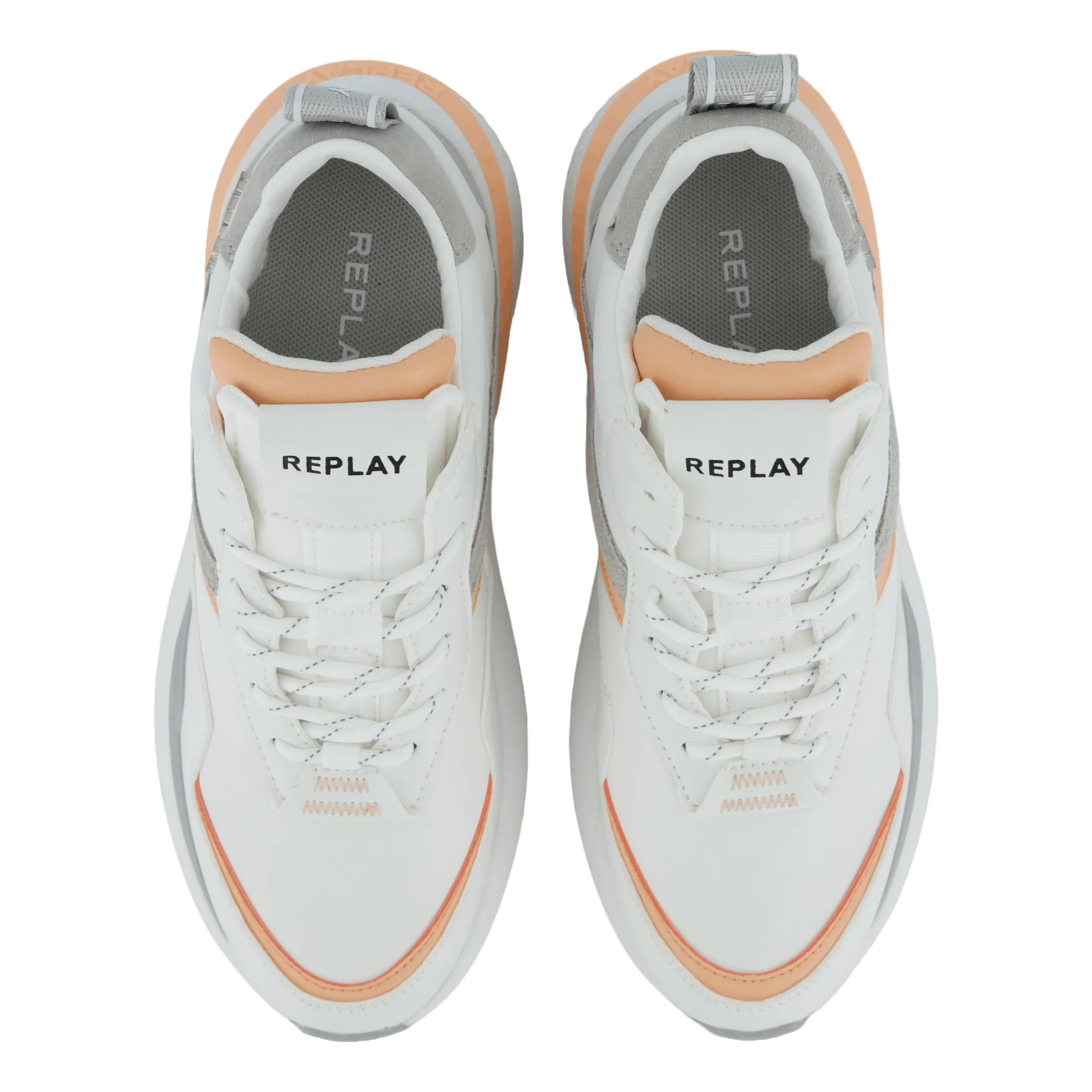 Athena Run White Orange