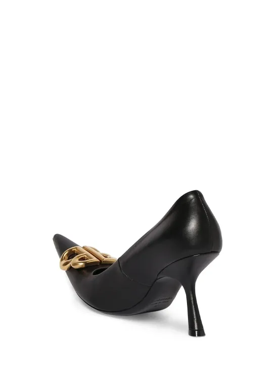 Balenciaga   90mm Flex BB leather pumps 