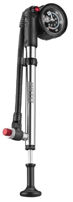 BETO - Shock Pump 400 psi - Alloy With Plastic Head And Gauge -  Bleeder