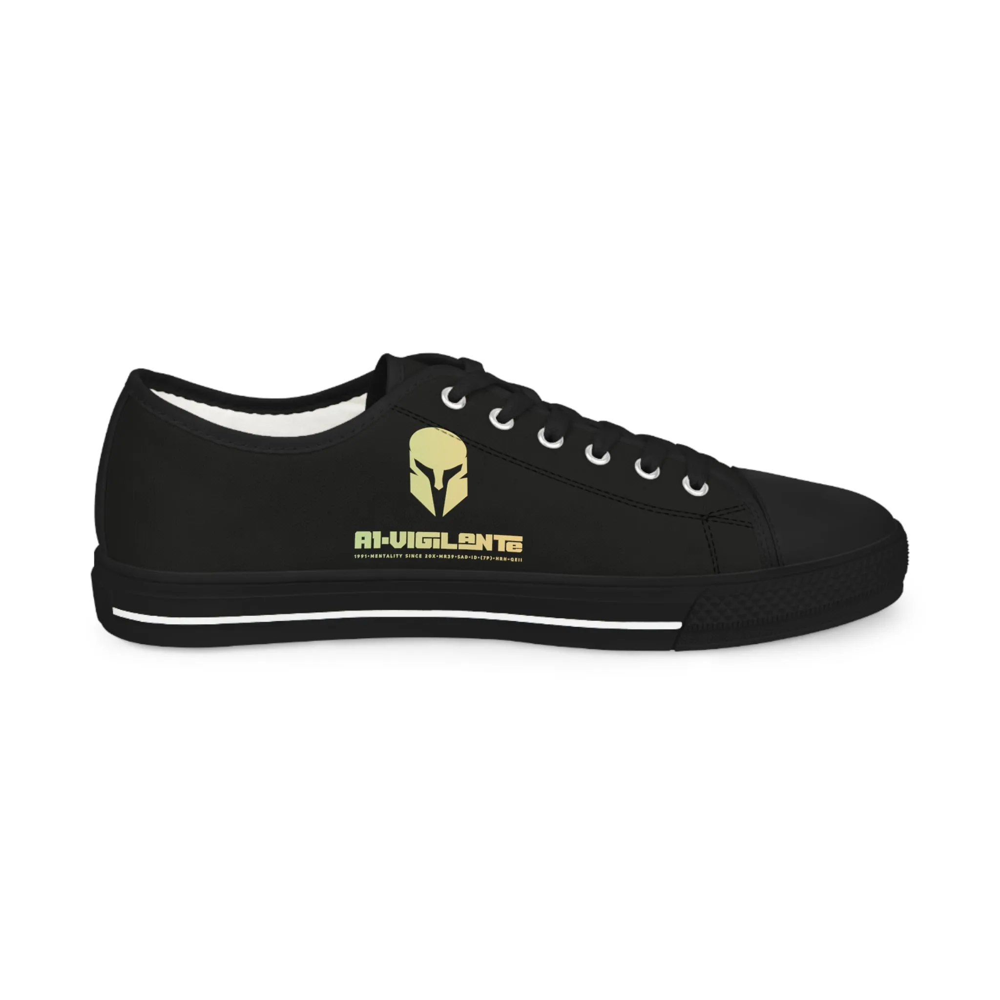 Black A1-Vigilante  Men's Low Top Sneakers