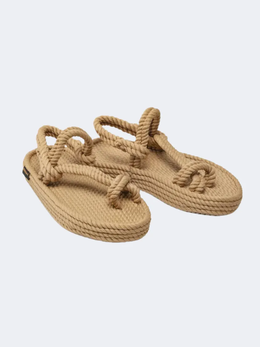 Bohonomad Hawaii Platform Rope  Women Lifestyle Sandals Beige