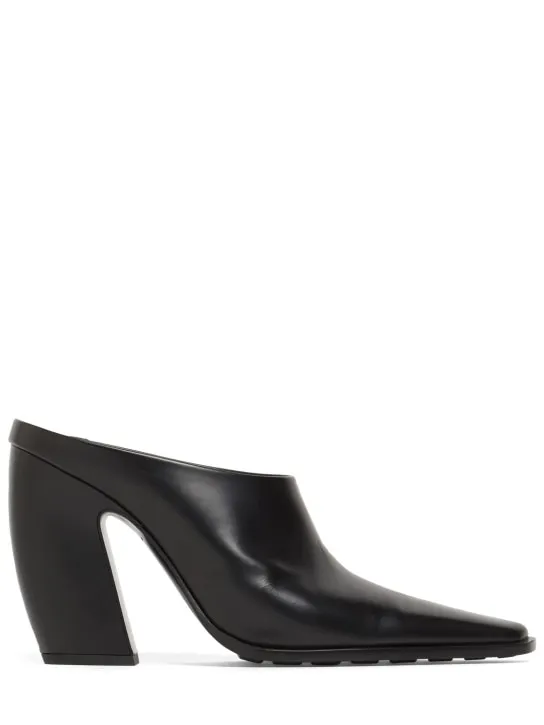 Bottega Veneta   10mm Tex leather mule pumps 