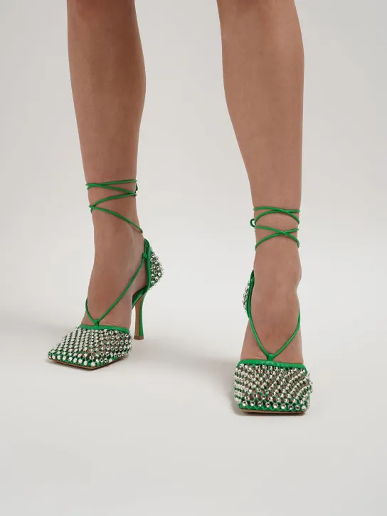 Bottega Veneta   90mm Sparkle stretch pumps 