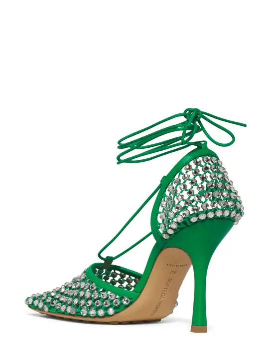 Bottega Veneta   90mm Sparkle stretch pumps 