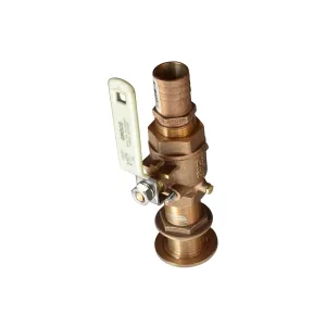 Brass Thru Hull Kit - 3 Piece Kit Designed for 1 1/2" High Flow Pumps