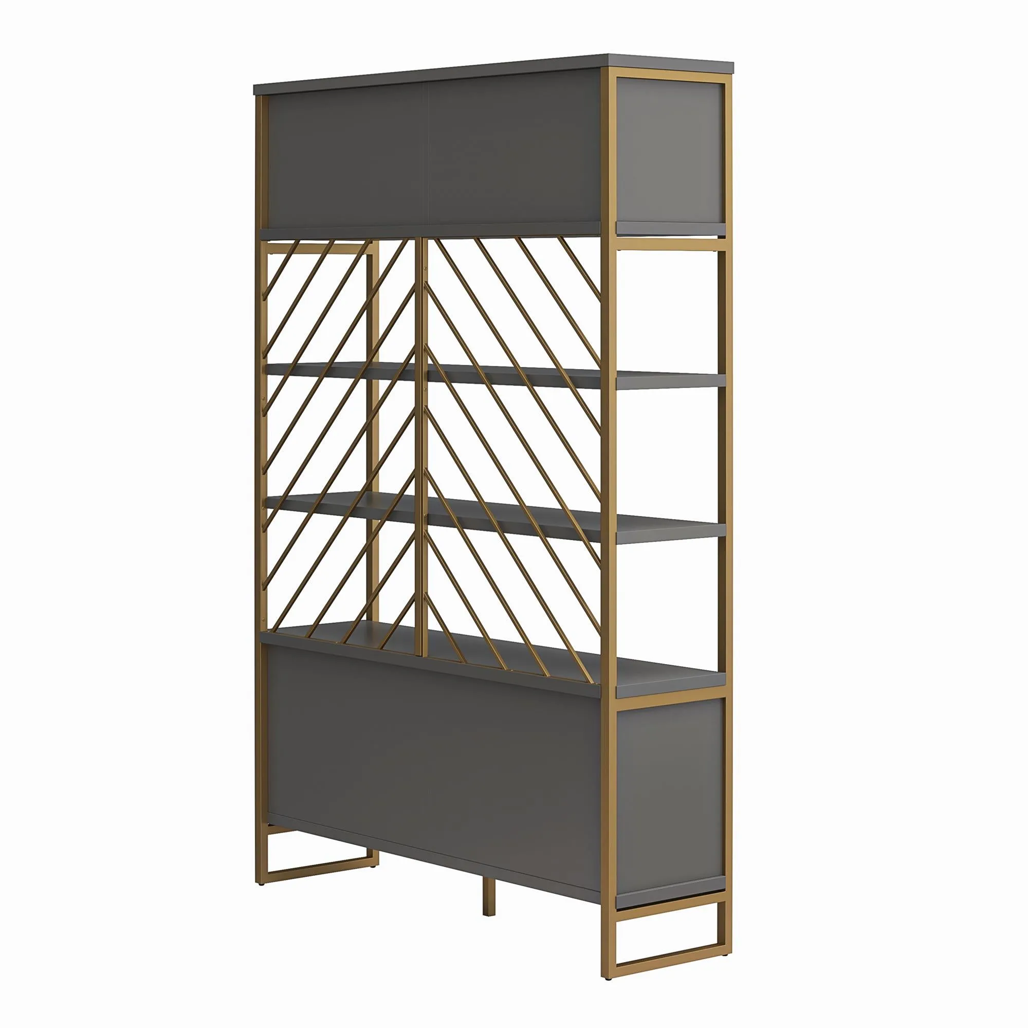 Brielle Shoe Storage Bookcase & Room Divider