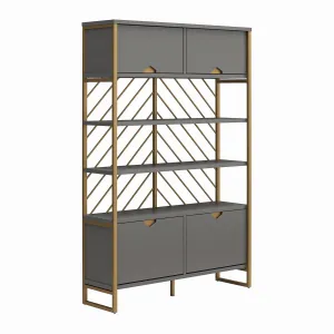 Brielle Shoe Storage Bookcase & Room Divider