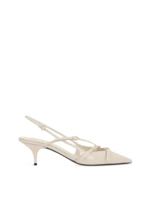 Buckle Slingback Pumps