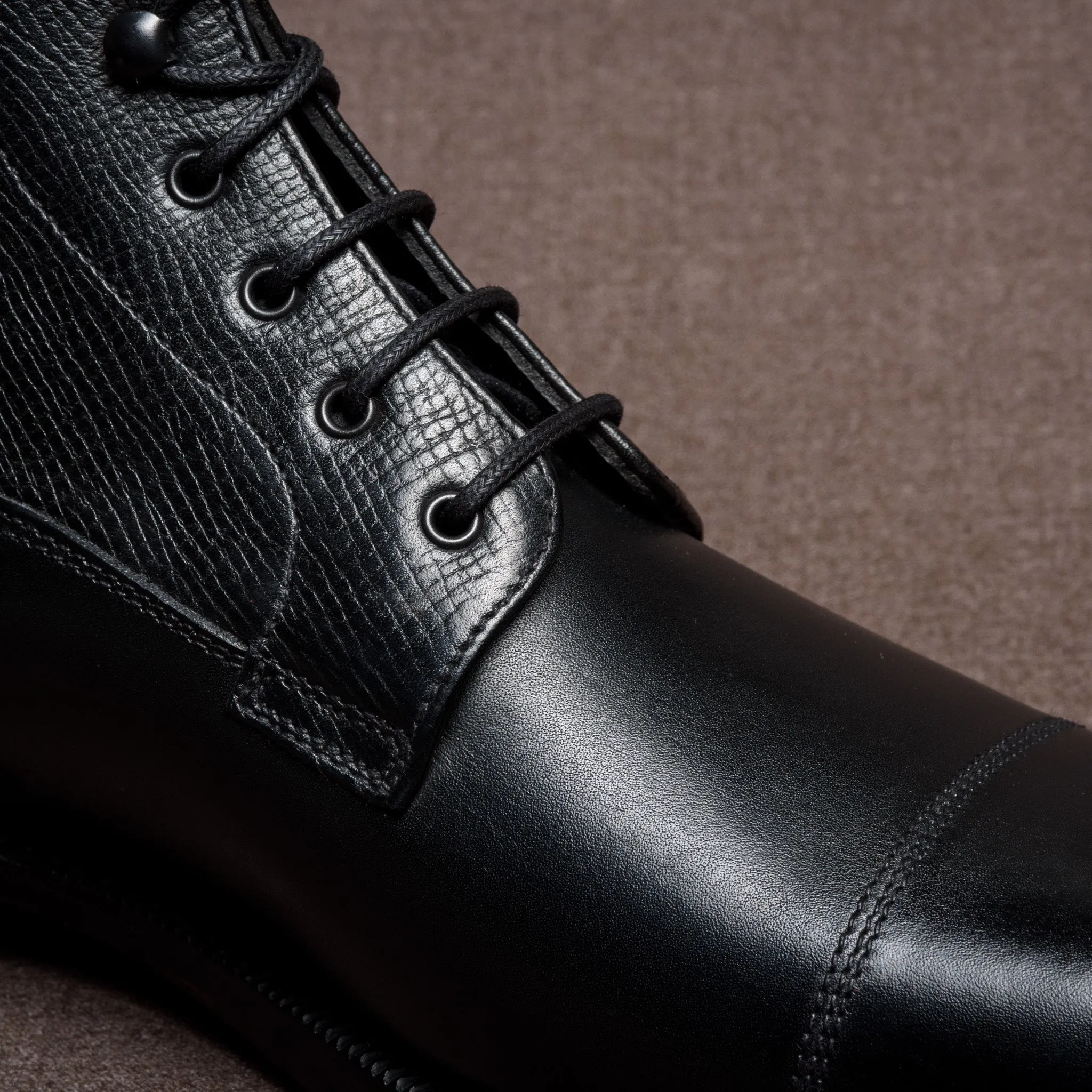 Byron Field Boot Black Calf Utah
