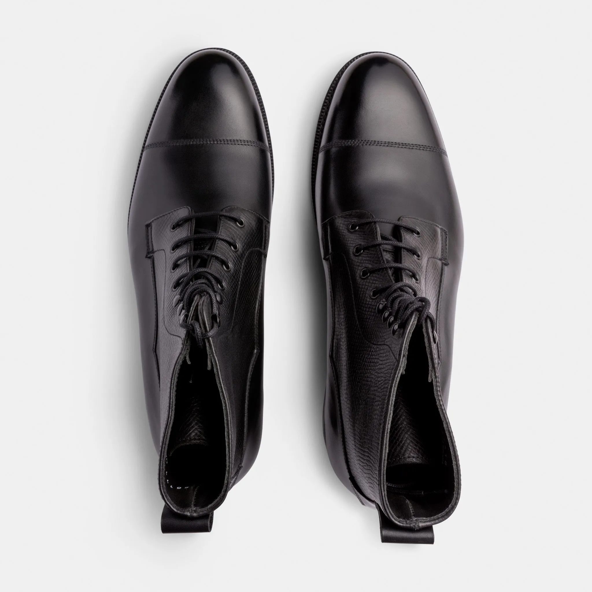 Byron Field Boot Black Calf Utah