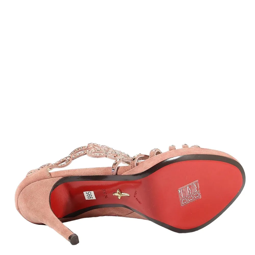 Cesare Paciotti Women's Designer Shoes Diamond Studded Rose (CPW570)