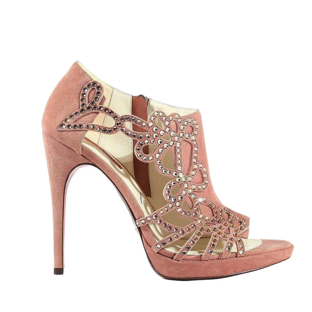 Cesare Paciotti Women's Designer Shoes Diamond Studded Rose (CPW570)
