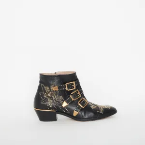 Chloé Susanna Studded Leather Ankle boots