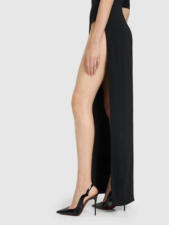 Christian Louboutin   100mm Hot Chick patent slingback pumps 