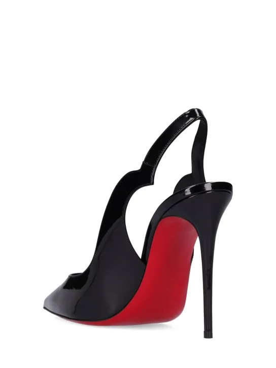 Christian Louboutin   100mm Hot Chick patent slingback pumps 