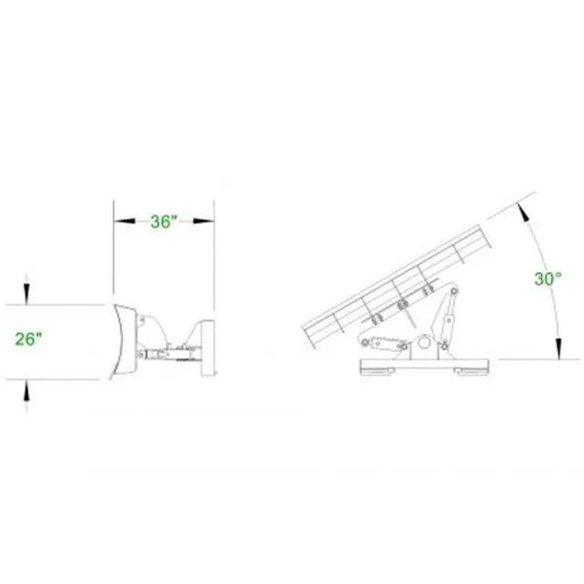 CID Multiple Prupose Angle Blade | 72" to 120" Multiple Working Width | For Skid Steer